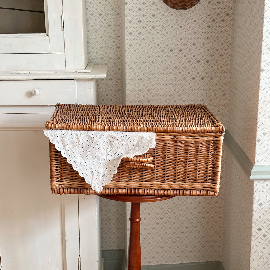 Woven Suitcase Basket