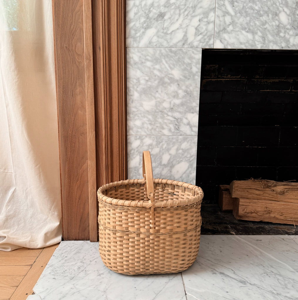 Handwoven Oak Field Basket