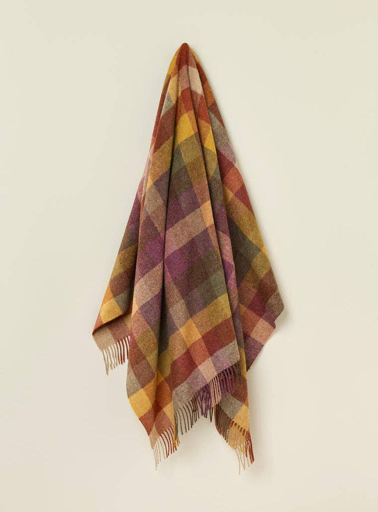 Autumn Wool Throw Blanket