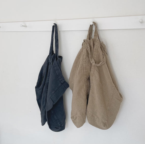 Raw French Linen Bag