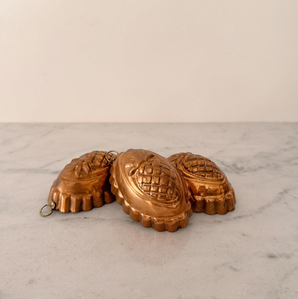 Vintage Pineapple Copper Mold