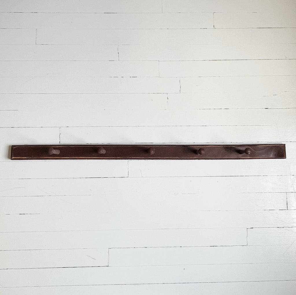 Handmade Wooden Peg Rail