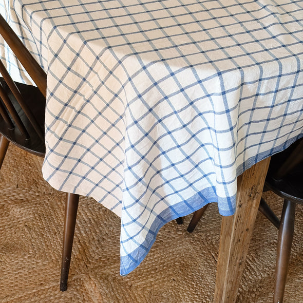 Handwoven Windowpane Tablecloth