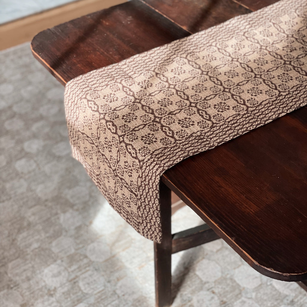 Chocolate Folk Jacquard Runner