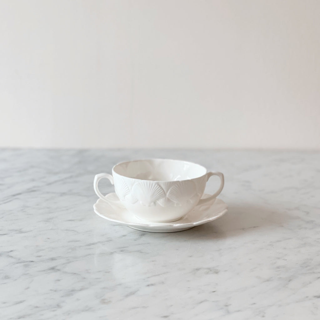 Wedgwood White Seashell Bone China