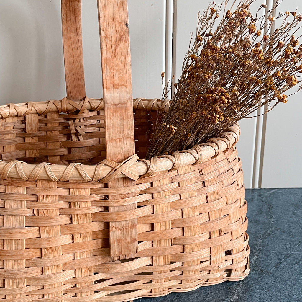 Oval Rim Handwoven Basket