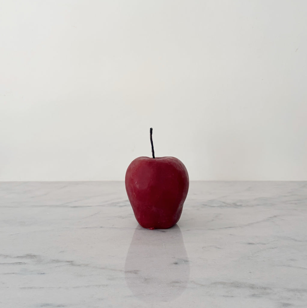 Red Apple Beeswax Candle