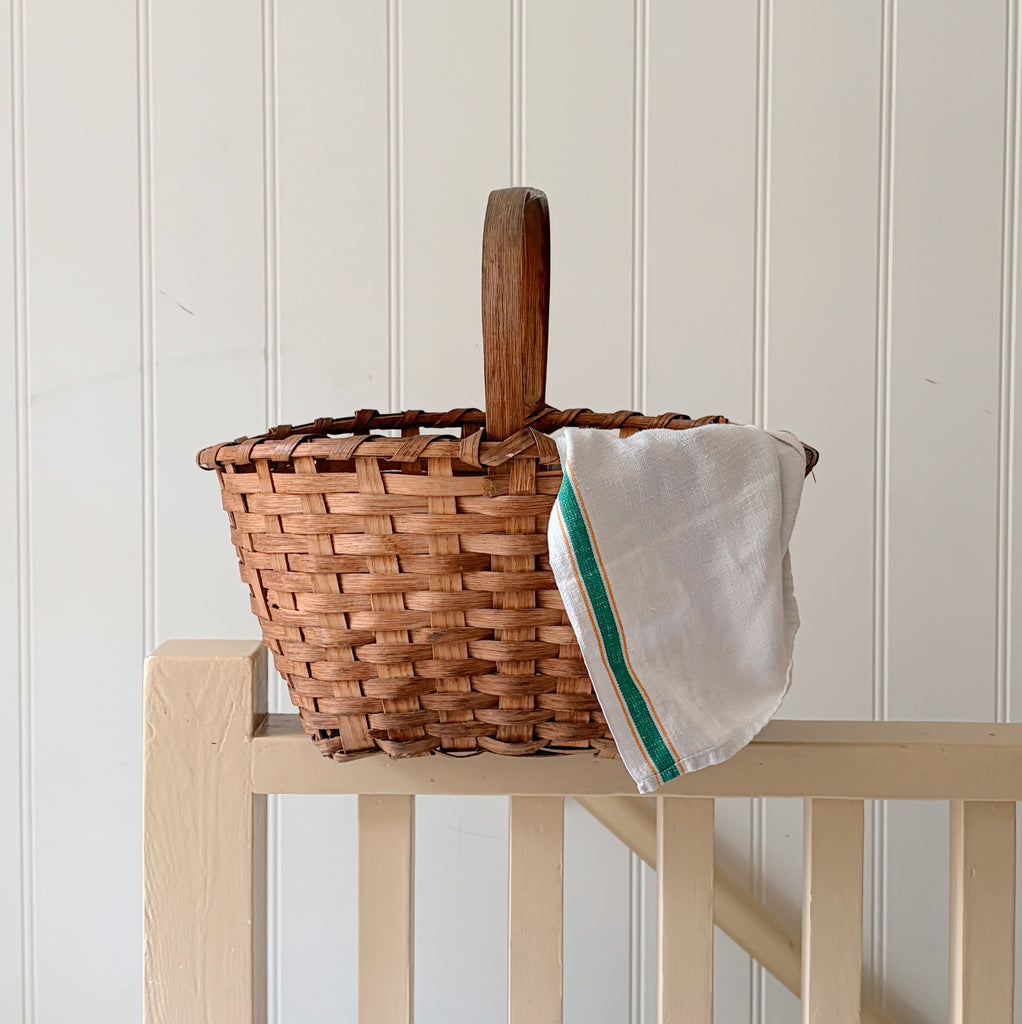 Vintage Handwoven Basket