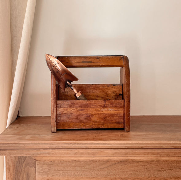 Vintage Wooden Shoeshine Box