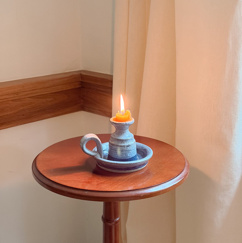 Handcrafted Stoneware Chamberstick