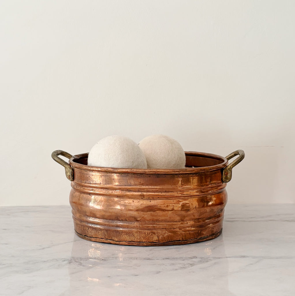 Vintage Petite Oval Copper Boiler