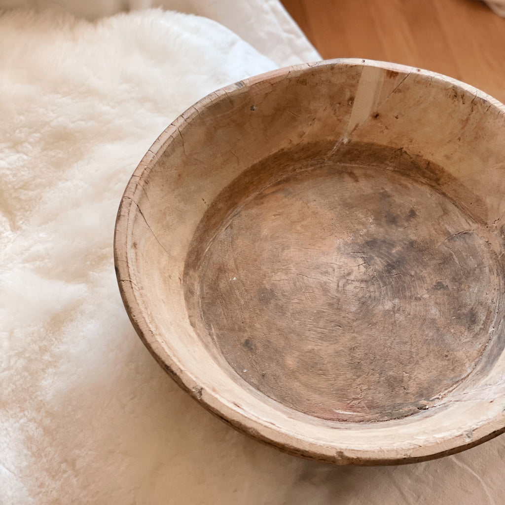 Wooden Dough Bowl