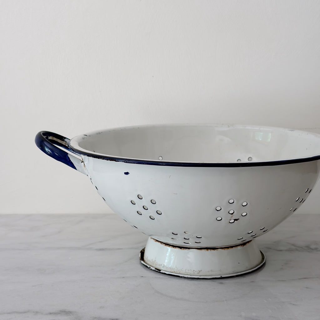 Vintage Enamel Colander