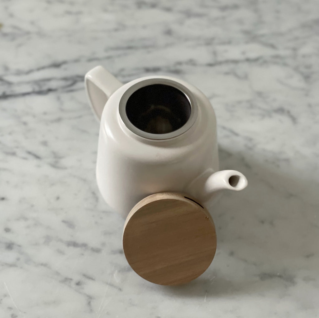 Ivory Porcelain Teapot