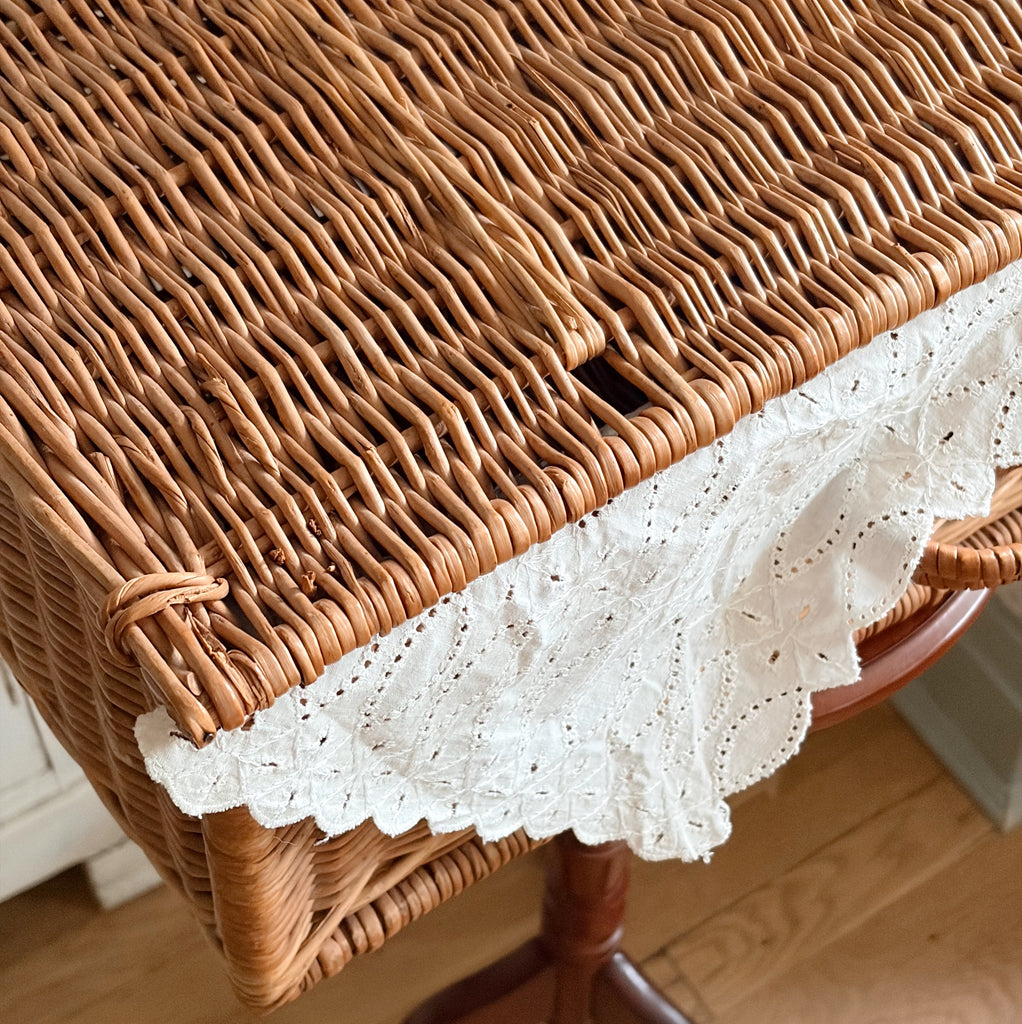 Woven Suitcase Basket