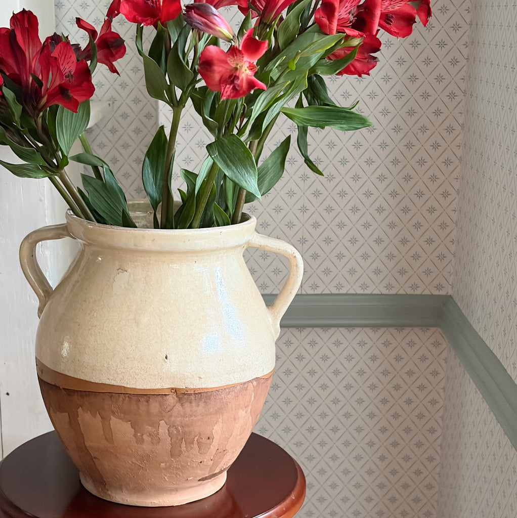 Provencal Terracotta Glazed Two-Handled Jug