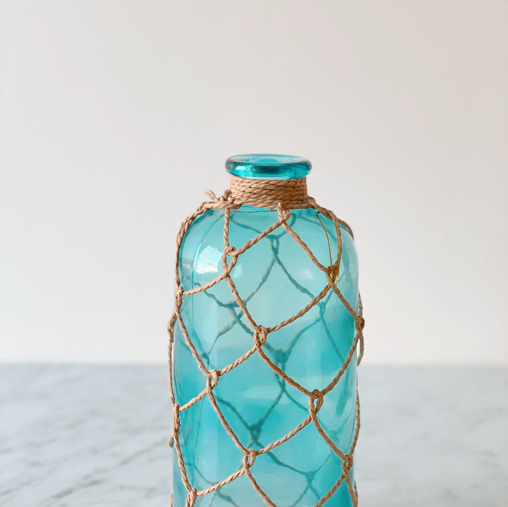 Netted Seaglass Jar