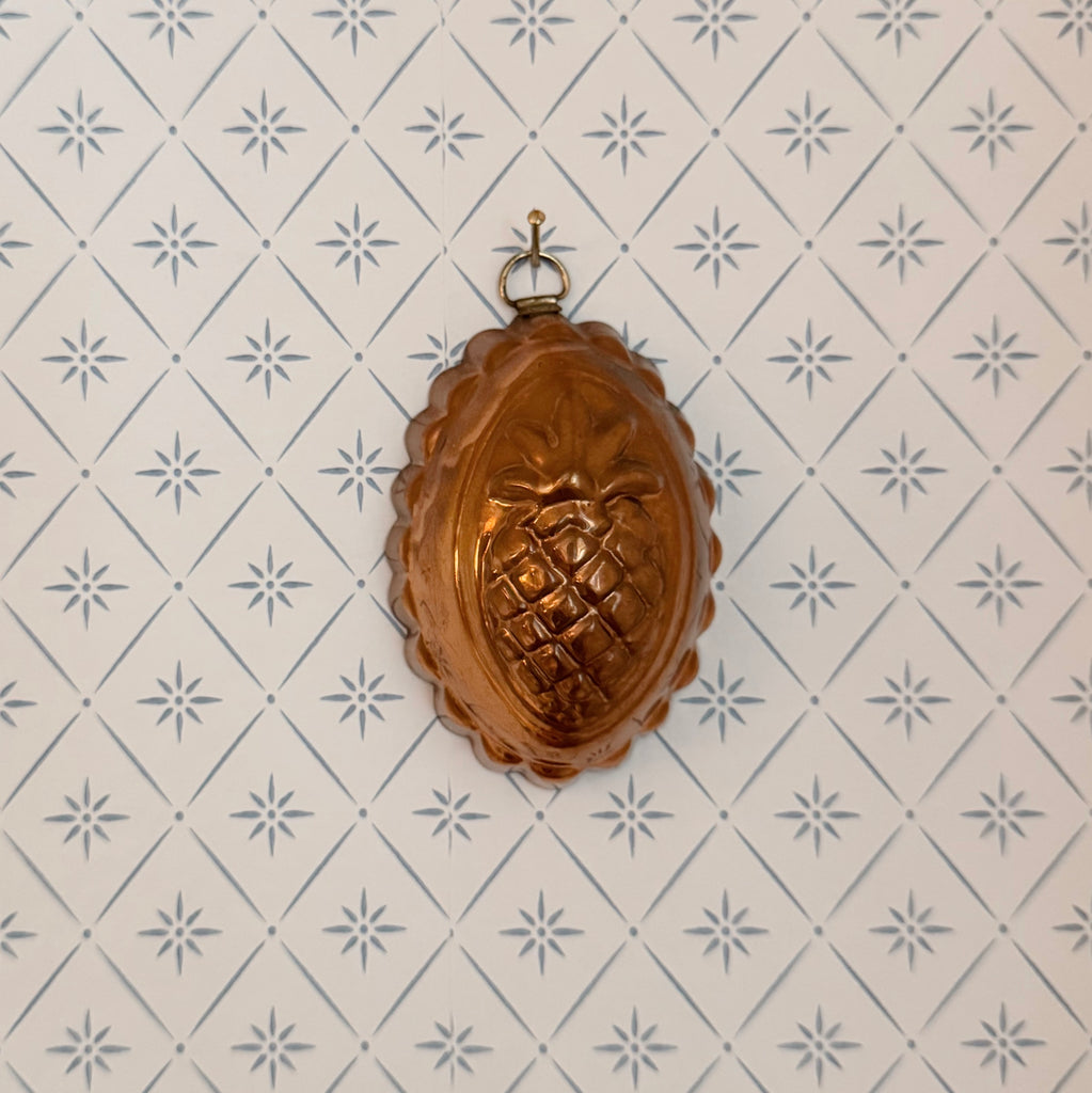 Vintage Pineapple Copper Mold
