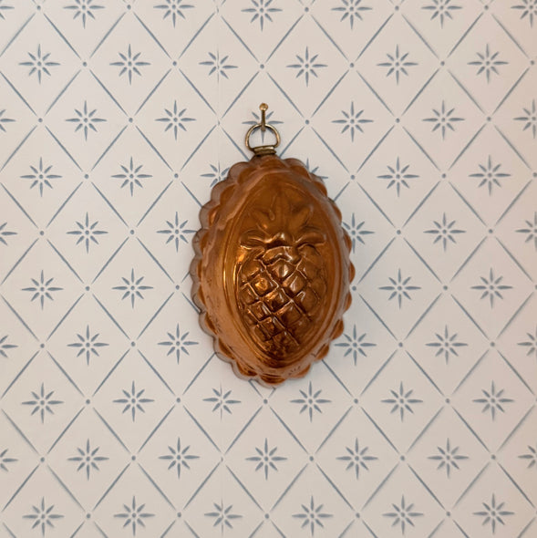 Vintage Pineapple Copper Mold