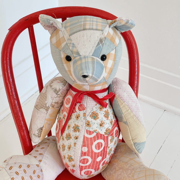 Hinged Quilted Teddy Bear