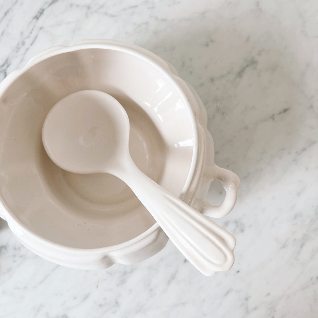 White Ironstone Tureen