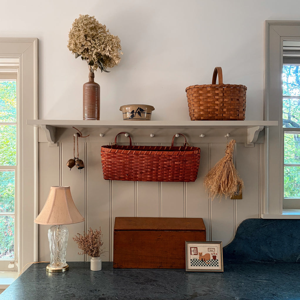Long Woven Wall Basket