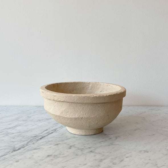 Antiqued Paper-Mâché Bowl