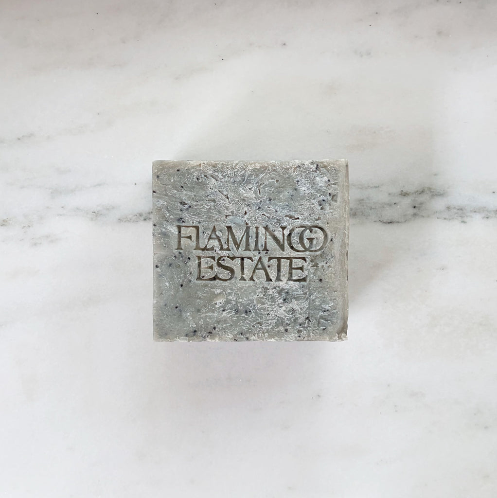 Flamingo Estate Exfoliating Peppermint Soap Block