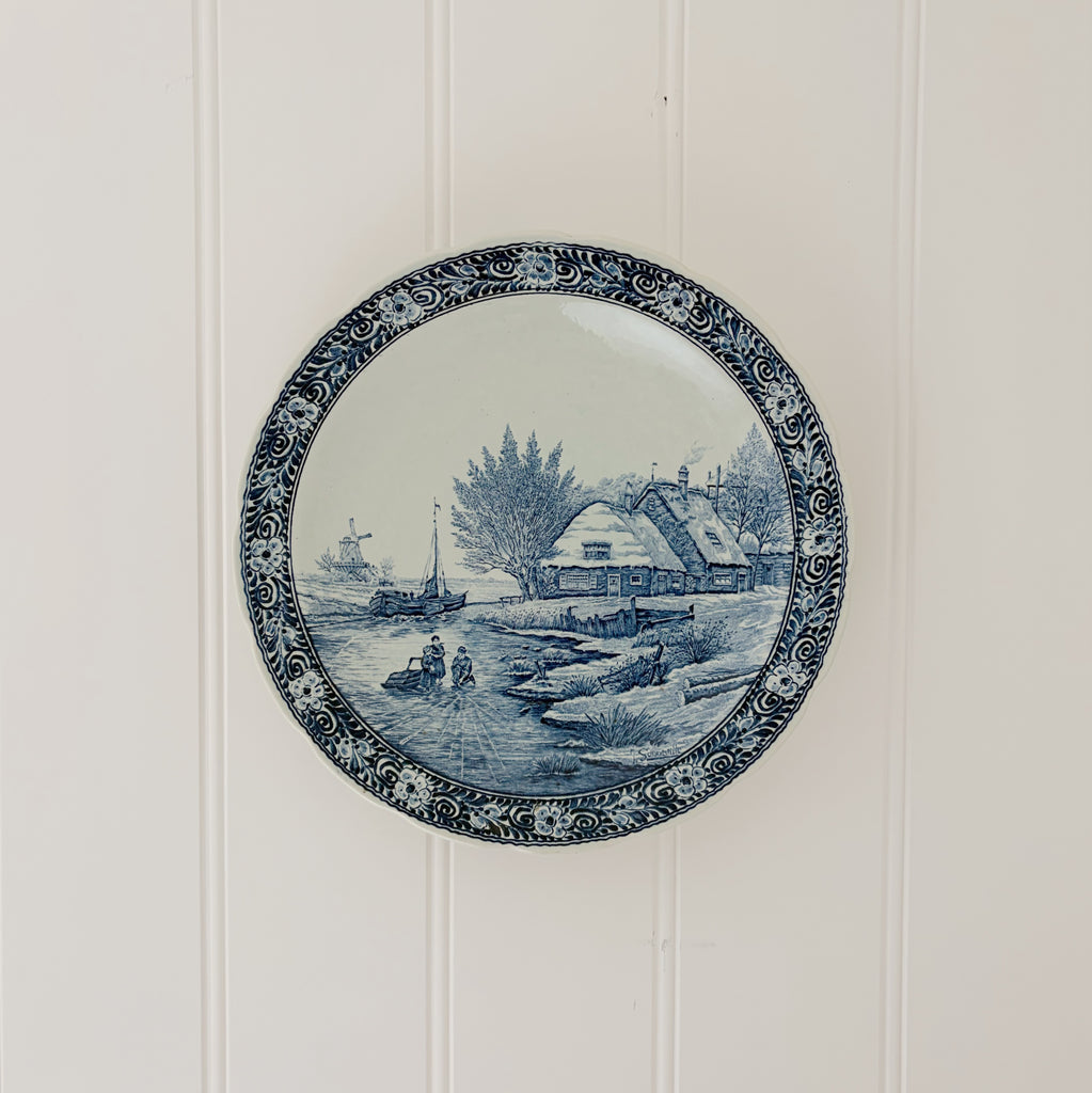 Grande Authentic Delft Ceramic Wall Platters