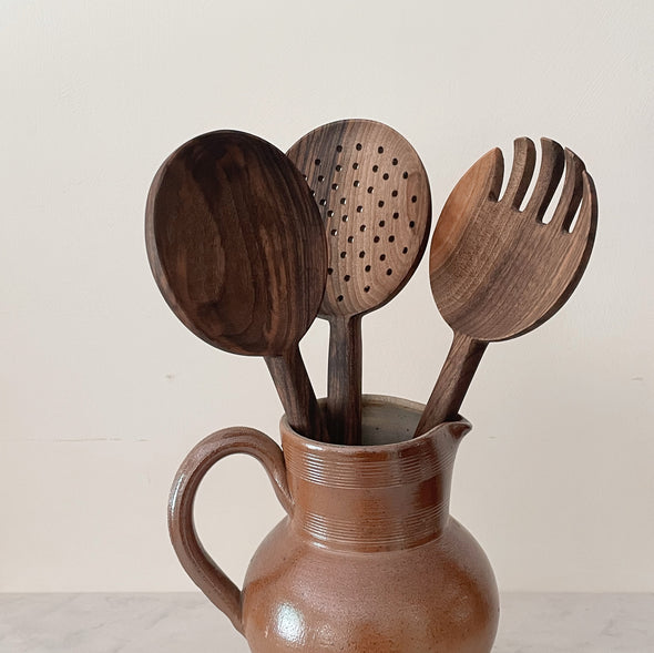 Handcrafted Walnut Spoon Set