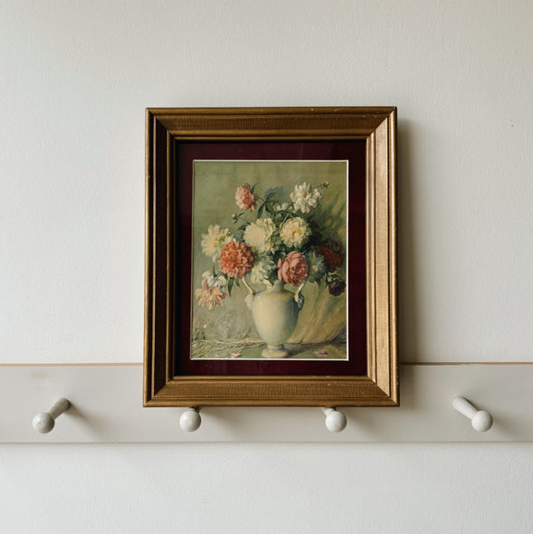 Gold Framed Botanical Still Life Art