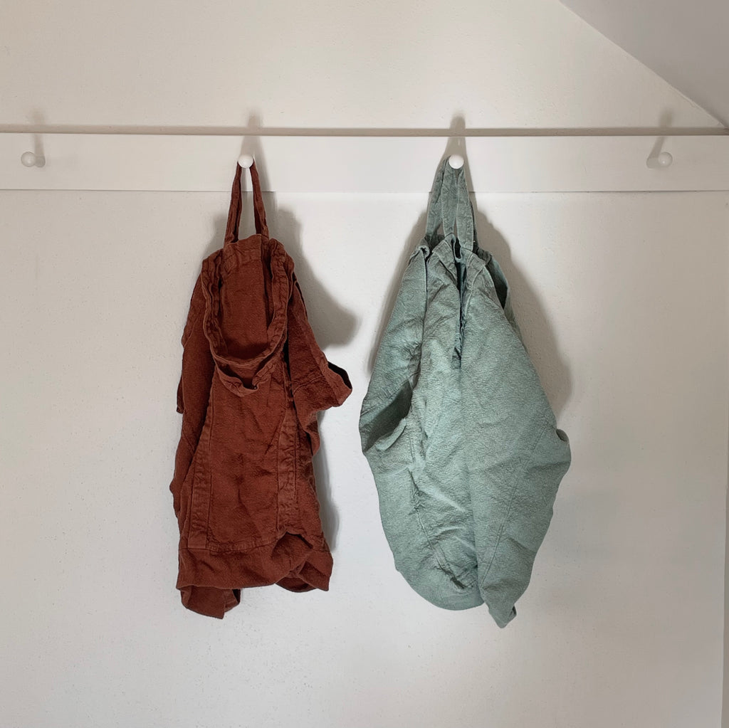 Raw French Linen Bag