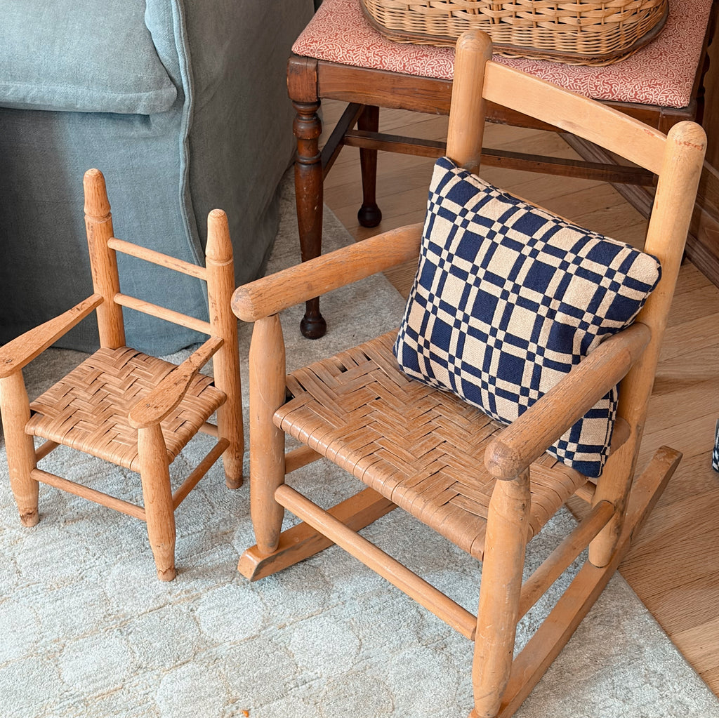 Children’s Rush-Seat Rocking Chair