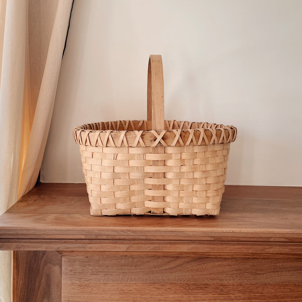 Handwoven Crisscross Basket
