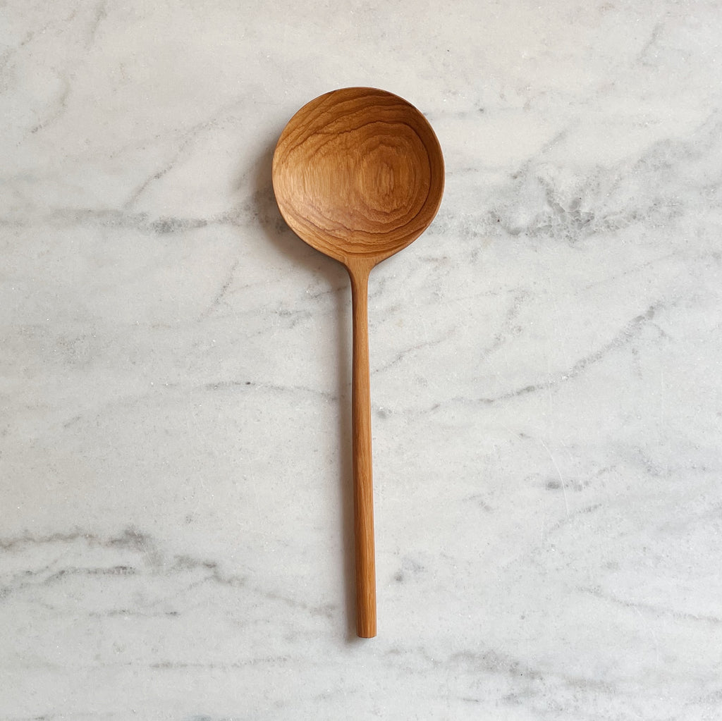 Teak Wood Round Spoon