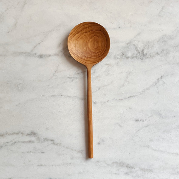 Teak Wood Round Spoon