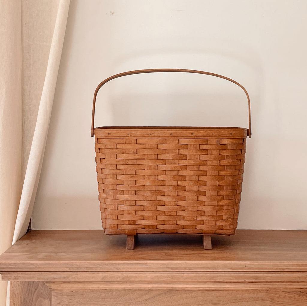 Handwoven Footed Longaberger Basket