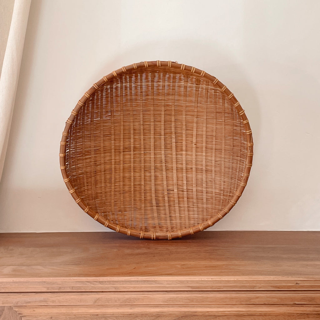 Woven Bamboo Basket Bowl