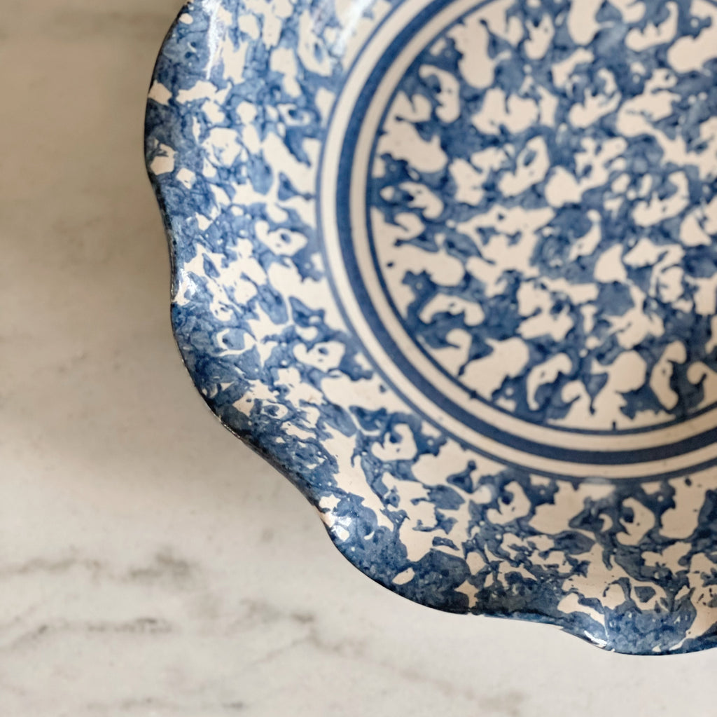 Connor Prairie Spongeware Pie Plate