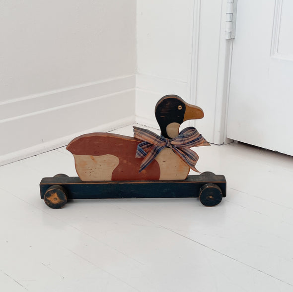 Handmade Wooden Goose Toy