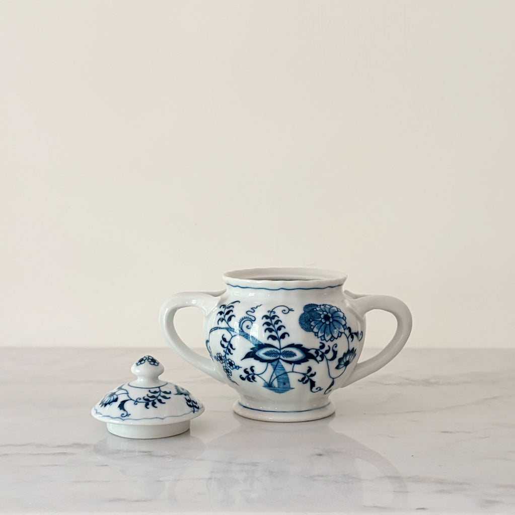 Blue Danube Creamer and Sugar Bowl