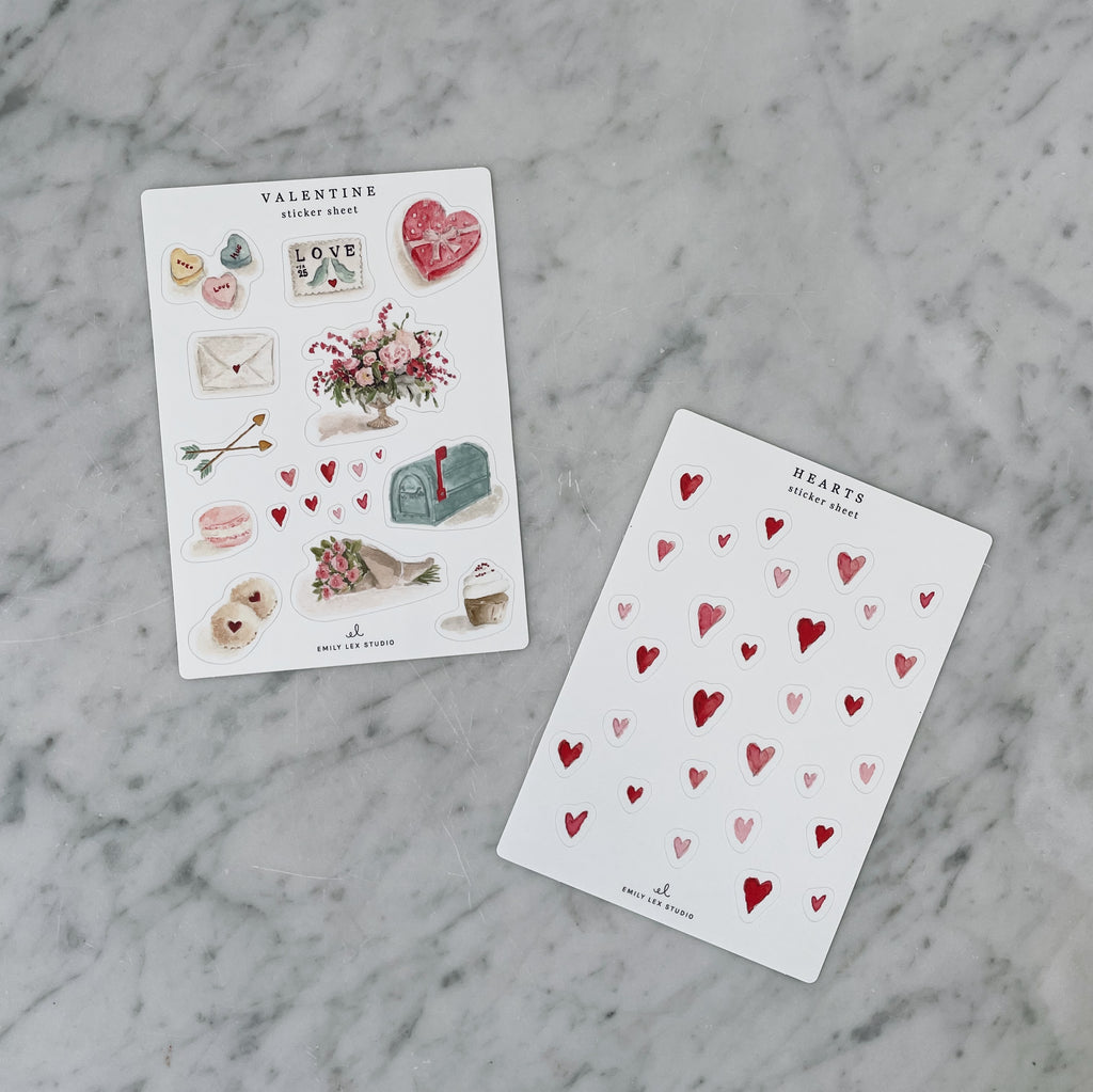 Valentine Sticker Sheets