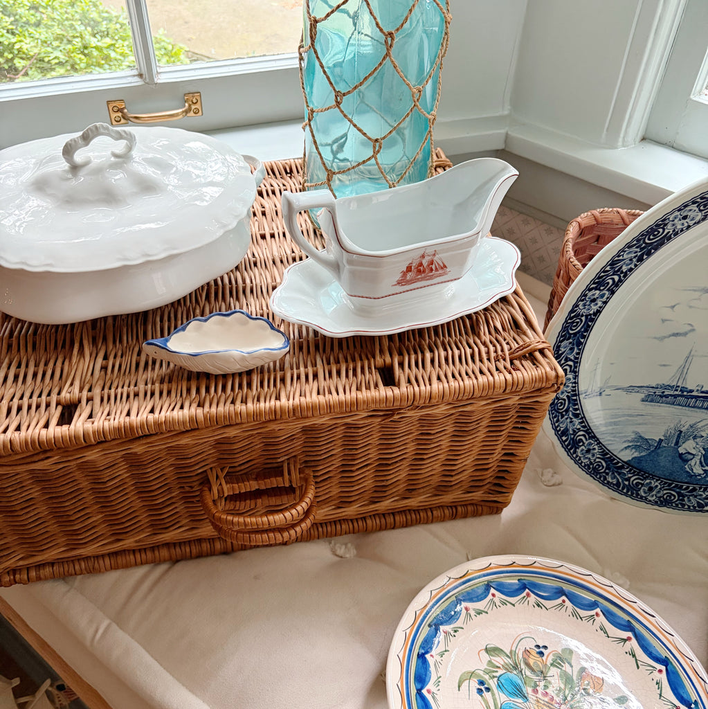 Woven Suitcase Basket