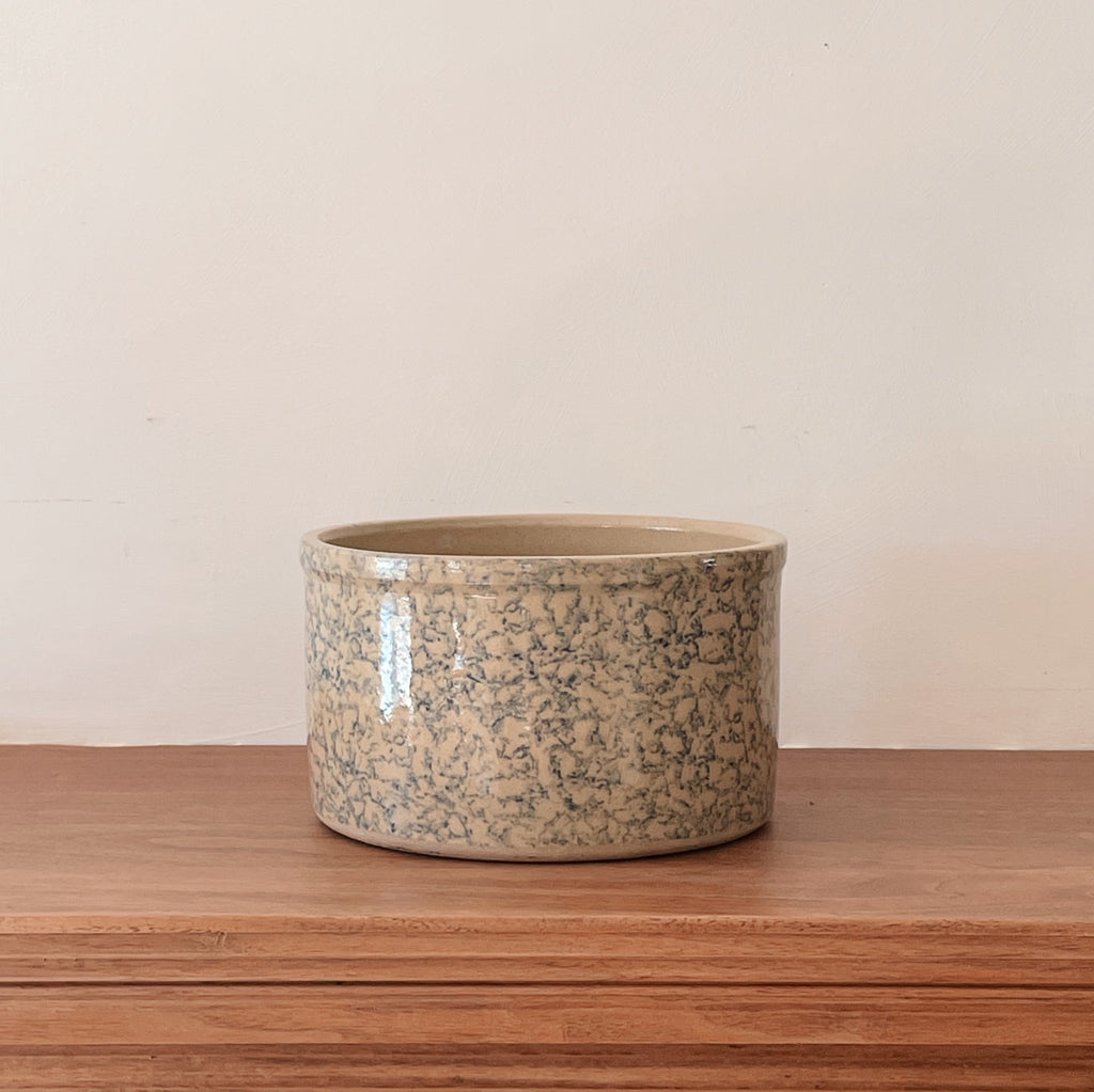Roseville Spongeware Crock