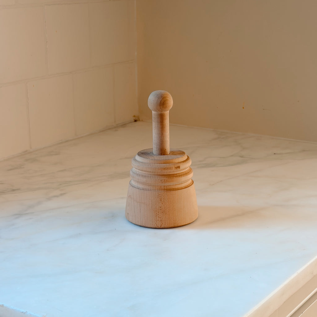 Vintage Hand-Carved Wooden Butter Mold