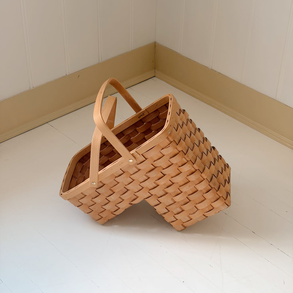 Handwoven Stair-Step Basket
