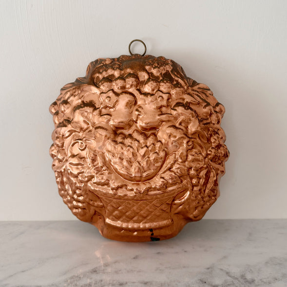 Vintage Abundant Basket Copper Mold