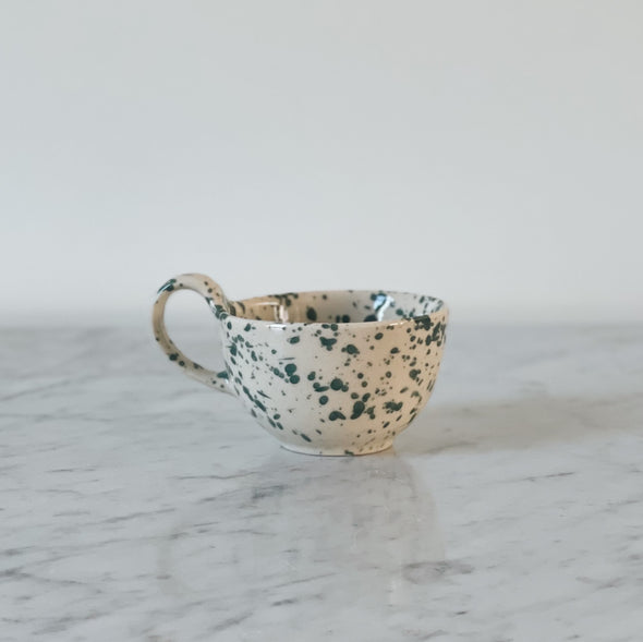 Ceramic Green Splatter Mug