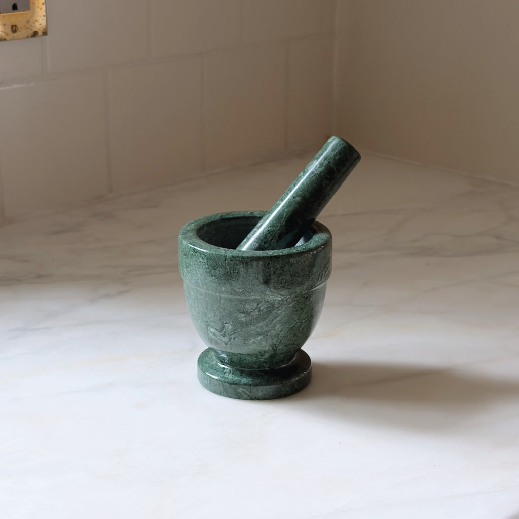 Emerald Marble Mortar & Pestle