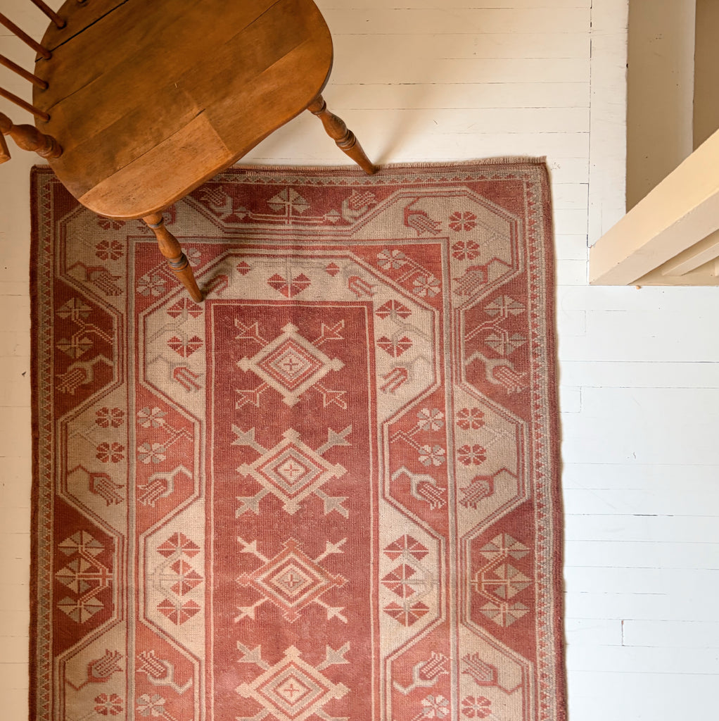 Vintage Anatolian Turkish Wool Area Rug